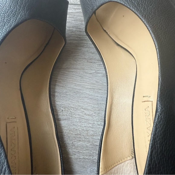 BCBGMAXAZRIA  Roxanne Black High All Leather Spikes Heel Peep Toe Rocker Pumps - Picture 11 of 15